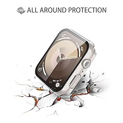 Misxi 2 Pack Hard PC Case with Tempered Glass