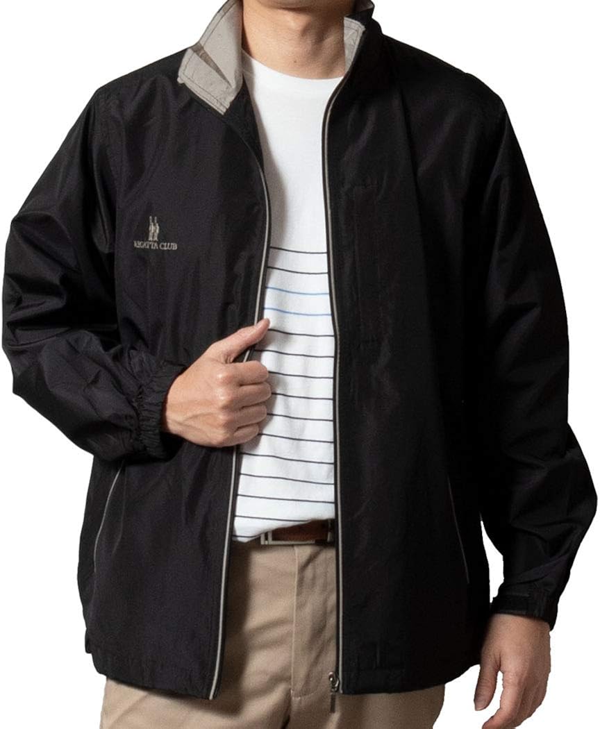 Amazon United Gold カジュアルブルゾン メンズ レガッタクラブ ジャンパー アウター 春夏 薄手 軽量 ウィンドブレイカー 黒 ブラック ネイビー オフホワイト ワイン 旅行 アウトドア 3903 コート ジャケット 通販