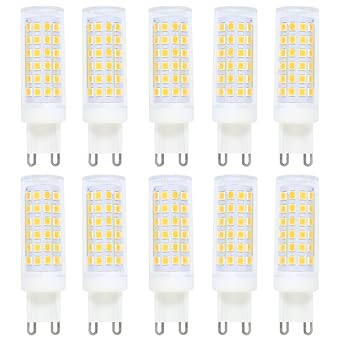 10x G9 Dimmbar Led Lampe 9w Warmweiss 3000k G9 Energiesparlampe G9 Stiftsockellampe 700 Lumen Ac220v Amazon De Beleuchtung