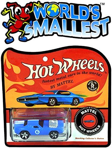 Worlds Smallest Diecast Mini Hot Wheel Car Blue #516 "IN STOCK"