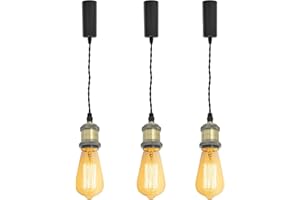 Kiven H-Type Track LightPendants, 59 Inch Cord Length Black Weave Rope Adjustable Length, Restaurant Chandelier DecorativePen