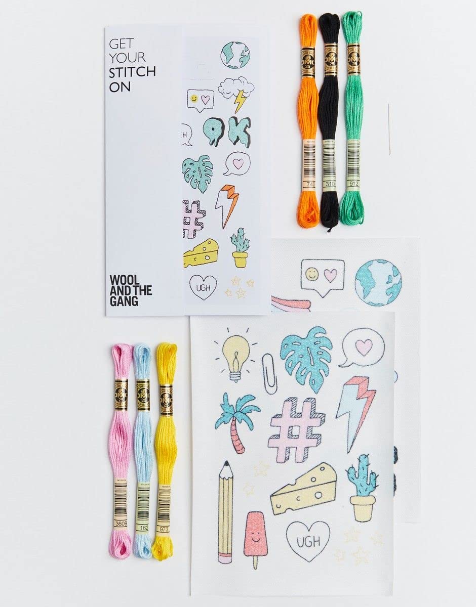 Wool and the Gang Mega Mix, Beginner Embroidery Kit
