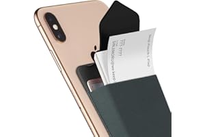 Sinjimoru Business Card Holder for Back of Phone, Reusable iPhone Stick on Wallet, Credit Card Holder for Smartphone. Sinji Pouch L-Flap