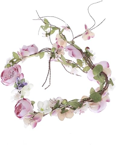 Amazon Co Jp Ever Fairy 花冠ラプンツェル系 髪飾り 成人式 バラの