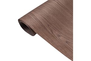 SAMLEE Natural Black Walnut Thin Wood Veneer - 23.6"Extra Wide - Ideal for Furniture, Speaker Renovation, Guitar, and Audio Outer - Decorative Veneer Sheet, 23" x 98"
