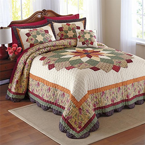 Buy Brylanehome Virginia Quilted Bedspread (Gold Rust,Full) Online at