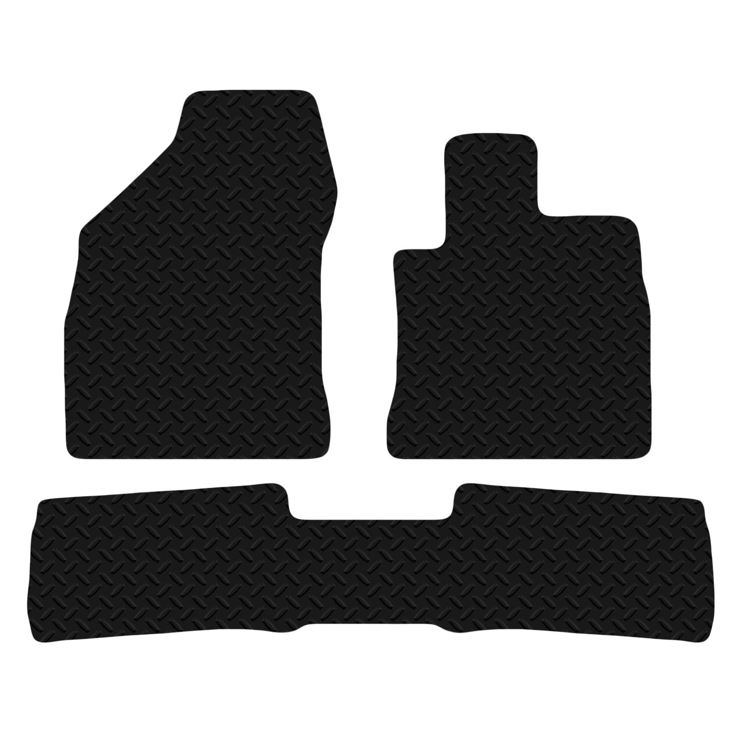 Carsio Car Mats For Lexus CT200H 2010+ Onwards 3mm 4pc Set Tailored Fit Rubber Floor Mat Complete Accessory Black Custom Fitted - Anti-Slip Backing, Heavy Duty & Waterproof