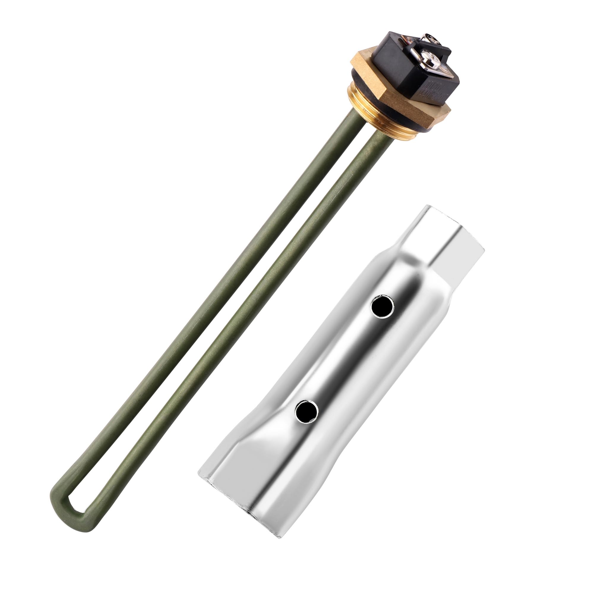 Photo 1 of CozyCabin 520900 RV Water Heater Element Kit for Suburban SW4DE SW6DE SW6DEL SW10 SW10DE SW10PE SW12DE SW12DEL Suburban Rv Water Heater Parts, 120V 1440W, Heating Element with Wrench Socket