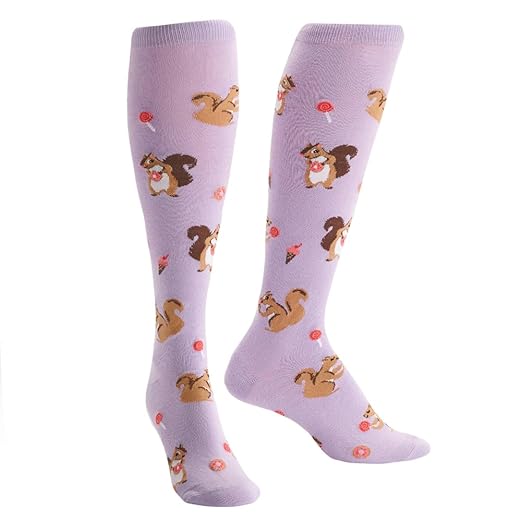Sock It to Me, Squirreling Around, Women's KneeHigh Funky