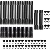 YESHMA Cylinder Head Stud Kit Compatible with Chevy Small Block SBC 265 267 283 302 305 307 327 350 383 400 Head Studs