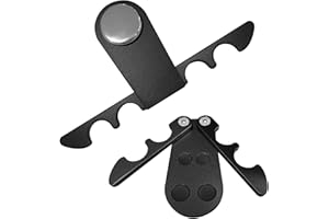 HSOKEW 2Pcs Portable Cue Stick Holder, Portable Pool Stick Holder Foldable 4-Cue Against Table Pool Claw Cue Holder Weighted Metal Pool Cue Holder for Billiard Table