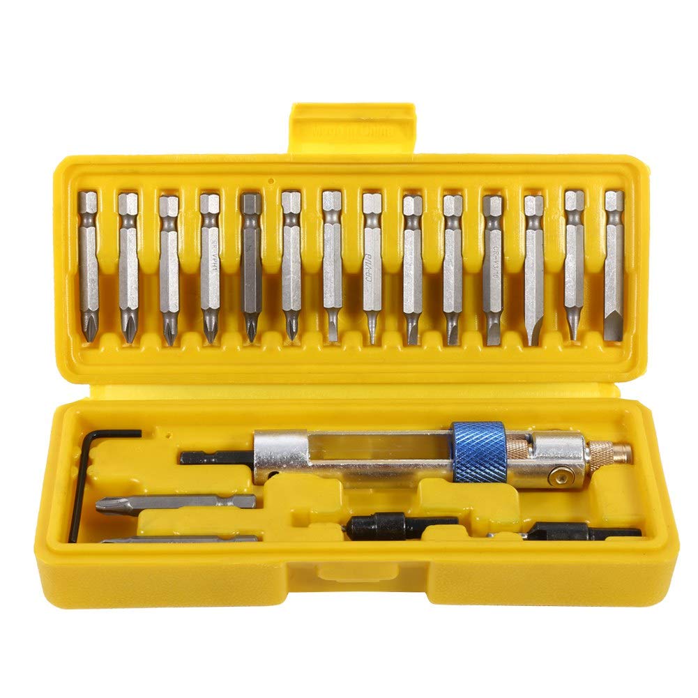 Allen Key Drill Bit Set, 20PCS Allen Wrench Drill Bit Half Time Drill Driver Bit Holder Multi Alloy Steel Screwdriver Bits Allen Wrench Quik Flip Drill and Driver Kit Repair Tools