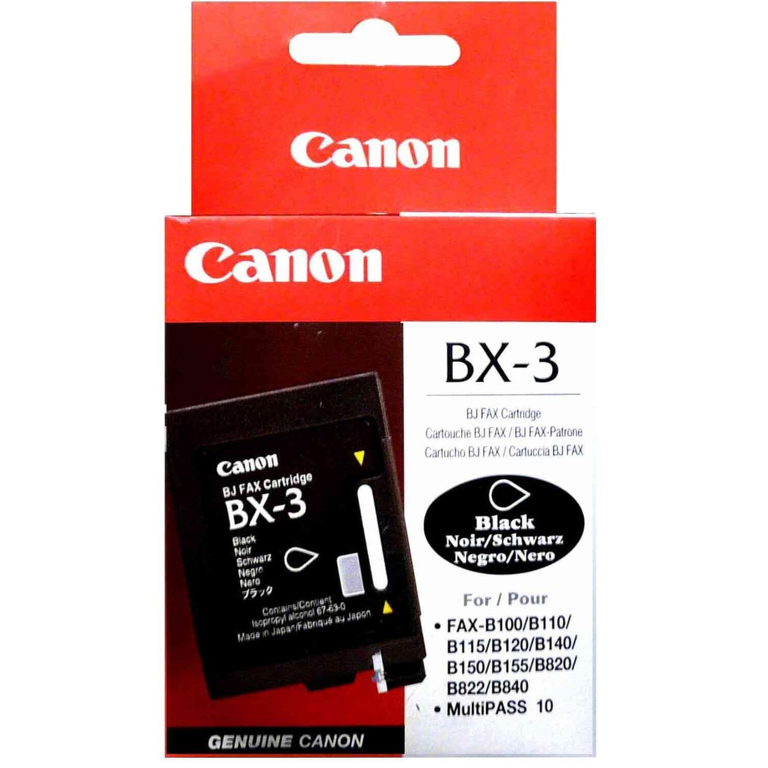 Canon - BX 3 black original ink & fax faxphone inkjet multipass printer print cartridge.