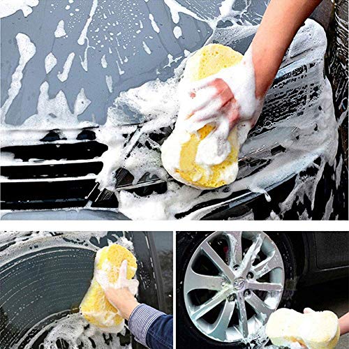 Groupcow 5pcs Car Wash Sponges Cleaning Sponges Scrubber