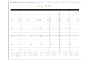 CAIYI STUDIO Calendar 2023-2024: 18 Months Wall Calendar from July 2023 to December 2024, Great for Planning & Organizing, Monthly Hanging Calendar with Julian Date, Major Holiday, Thick Paper, Twin-wire Binding,