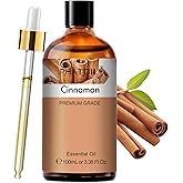 PHATOIL Cinnamon Essential Oil - Pure Essential Oil for Aromatherapy, Home Cleaning, Skin Care, and Home Freshening, DIY Candle & Soap Making 3.38 Fl Oz