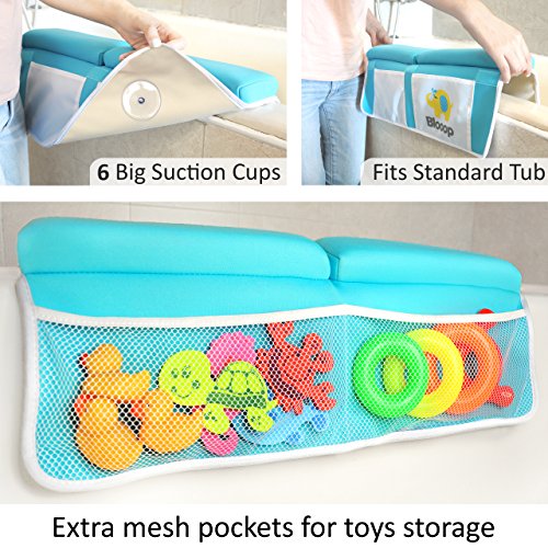 Bath Kneeler with Elbow Rest Pad Set (2Piece), XLong, Thick, Knee