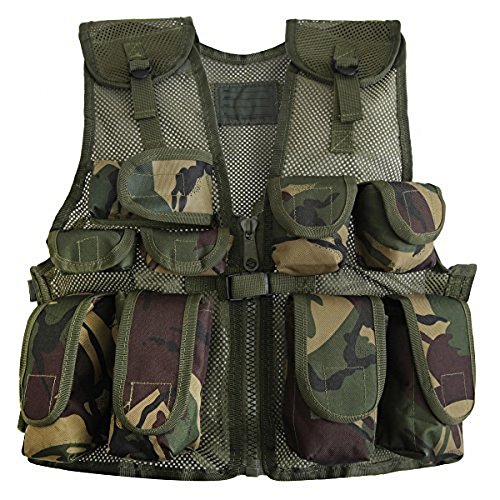Kids Army Camouflage Combat Vest Fits Ages 513 Yrs Pricepulse
