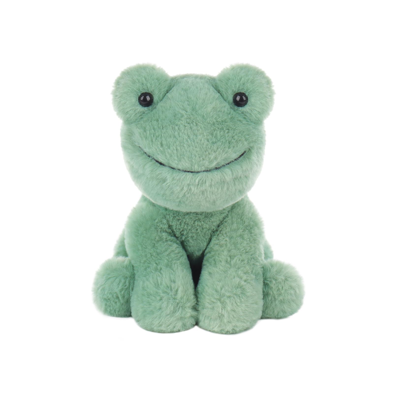 Apricot Lamb Toys Plush Toy Green Plush Frog Stuffed Animal Soft Cuddly Perfect for Child (Green Frog, 7.9 Inches)