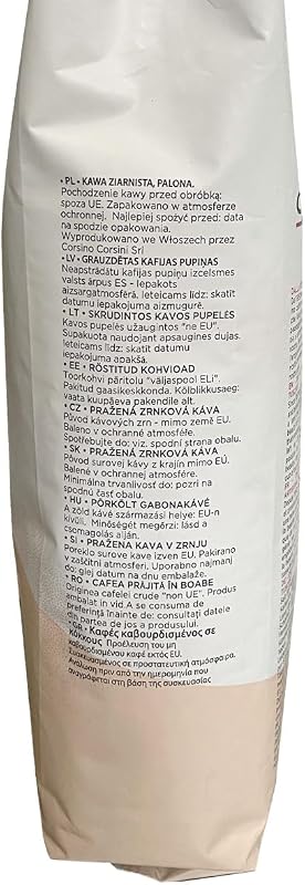 Caffè Corsini - Café en Grains Espresso 1 Kg, Mélange Classique Arabica et Robusta, Torréfaction Moyennement Sombre, Café Corsé Intense à l'Arôme Plein, Origine Amérique du Sud et Afrique