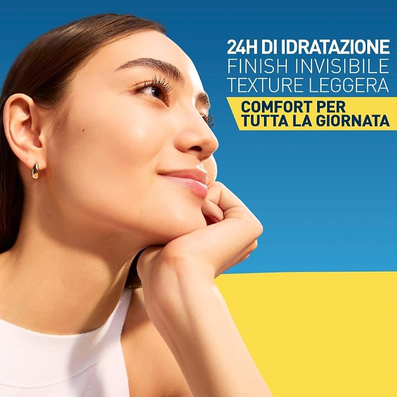 Fluido Viso Idratante Invisibile SPF50, Pelli Normali e Secche, 50ml