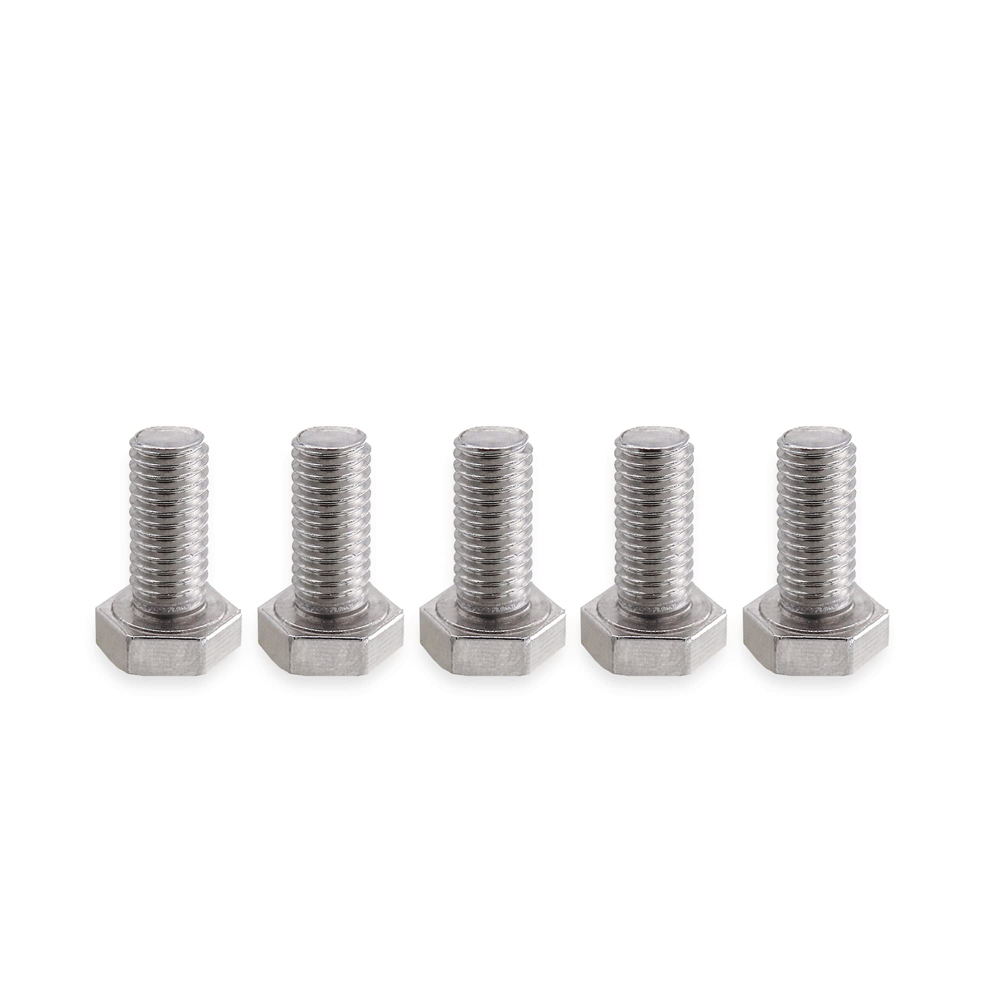 VictorsHome M8 Hex Bolts Screws, M8-1.25 x 16mm 304 Stainless Steel Fully Threaded Hex Head Bolt 5pcs