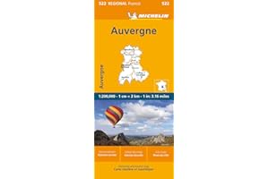 France: Auvergne, Limousin Map 522