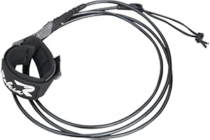 Rokia R Surfboard Leash 6/7/8/9 Foot Surf Leash for Shortboard,Paddlefboard & Softboard 5.5mm Replacement Leash | Black and Blue