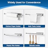 Susswiff Stainless Steel Paper Towel Holder Under Cabinet 12.4in view 6