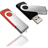 [2 Pack] Joiot 32GB USB 3.0 Flash Drive, Black / Red