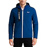 Reebok Mens Jacket - Water Resistant Zip Up Sherpa Fleece Lined Softshell Mens Lightweight Jacket - Winter Jackets for Men