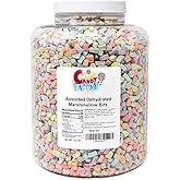 Sarah's Candy Factory Assorted Dehydrated Marshmallow Bits, 2.5 Lbs | Assorted Colorful Dehydrated Marshmallow Bits, Mini Treats, Ideal for Hot Cocoa, Cereals and Baking