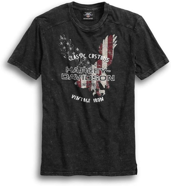 Amazon ハーレーダビッドソン アメリカンイーグル Tシャツ 961ー18ac メンズ L Tシャツ カットソー 通販