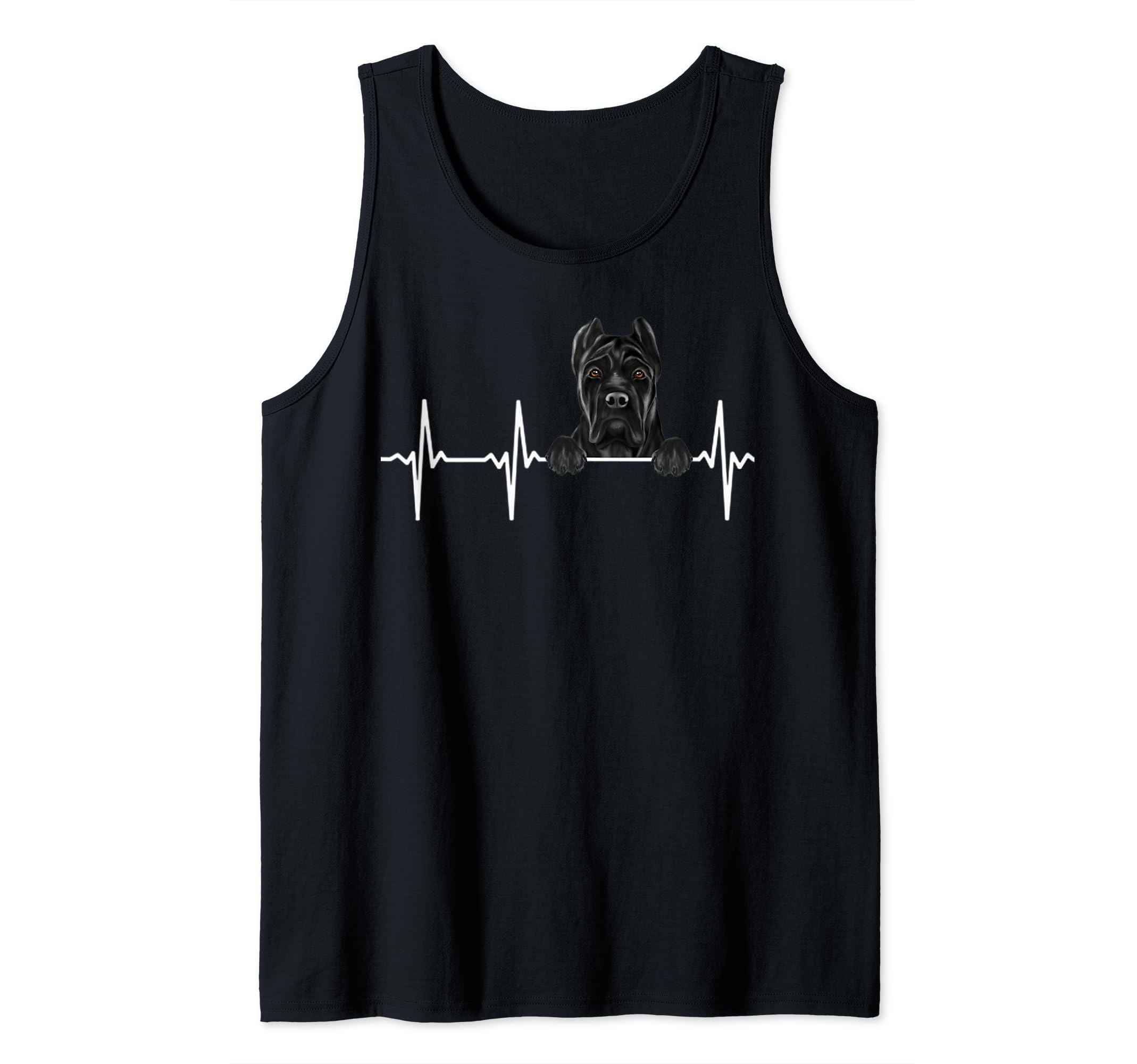 Funny Dog Heartbeat For Cane Corso Lovers Tank Top
