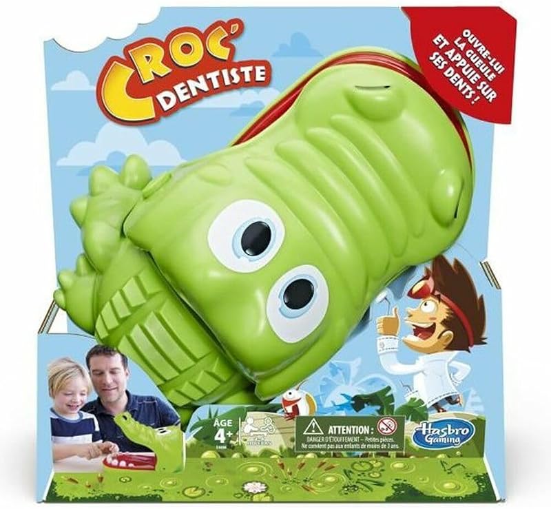 Hasbro Croc' Dentiste – Brettspiel für Kinder – lustiges Spiel – französische Version