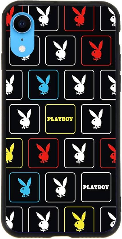 Amazon Iphonexr デザイン 17 ロゴスクエアカラフル Bk ブラックフレーム プレイボーイ Playboy かわいい ブランド 背面強化ガラス ハイブリット スマホカバー 9h Tpu 耐衝撃 Iphone Xr アイフォンxr ケース カバー 通販