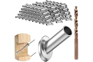 Wooswen 40Pack 30 Degree 3/16In Angle Beveled Protector Sleeves, Wood Post Protector for 1/8In 5/32In 3/16In Stair Cable Rail