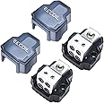 RECOIL SDB14P 4-Way Mini Power Distribution Block, 1 X 4/8 Gauge in / 4 X 8/10 Gauge Out Power Distribution Ground Distributor Block for Car Audio Amplifier Splitter, 2 Pack