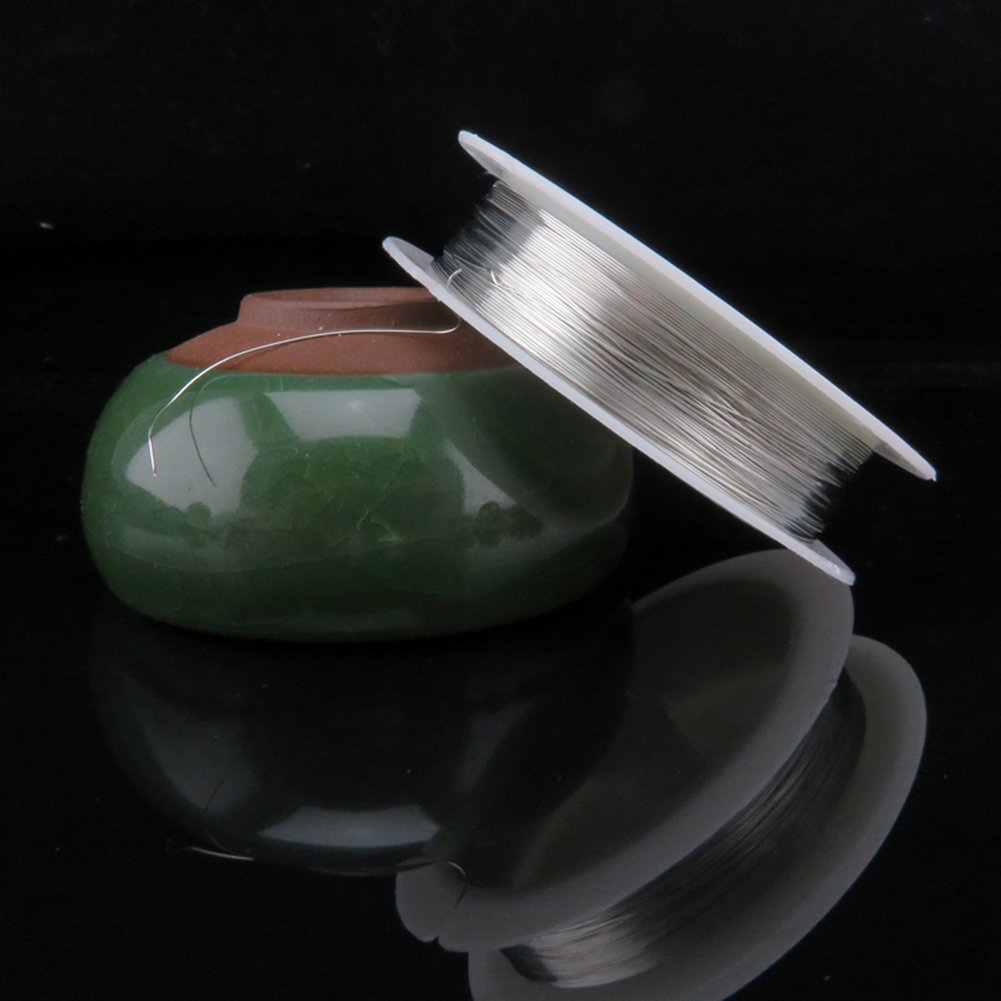 3 Rolls 3 Colors 33Yd 26Gauge Jewelry Beading Wire, Soft Copper Wire with Cutting Pliers for Crafts Beading Wrapping Jewelry Makings and Repair