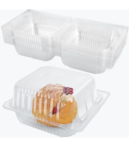 Mr Miracle Clear Plastic Takeout Containers - Durable