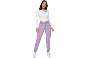 Monarch Uniforms Womens Jogger Scrubs Ribbed Jogger Scrub Pants for Women