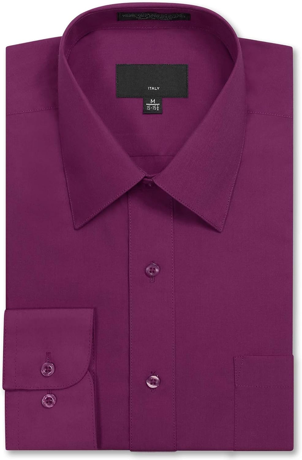 Allsense Men's Long Sleeve Regular Fit Dress Shirts at  Men’s Clothing store