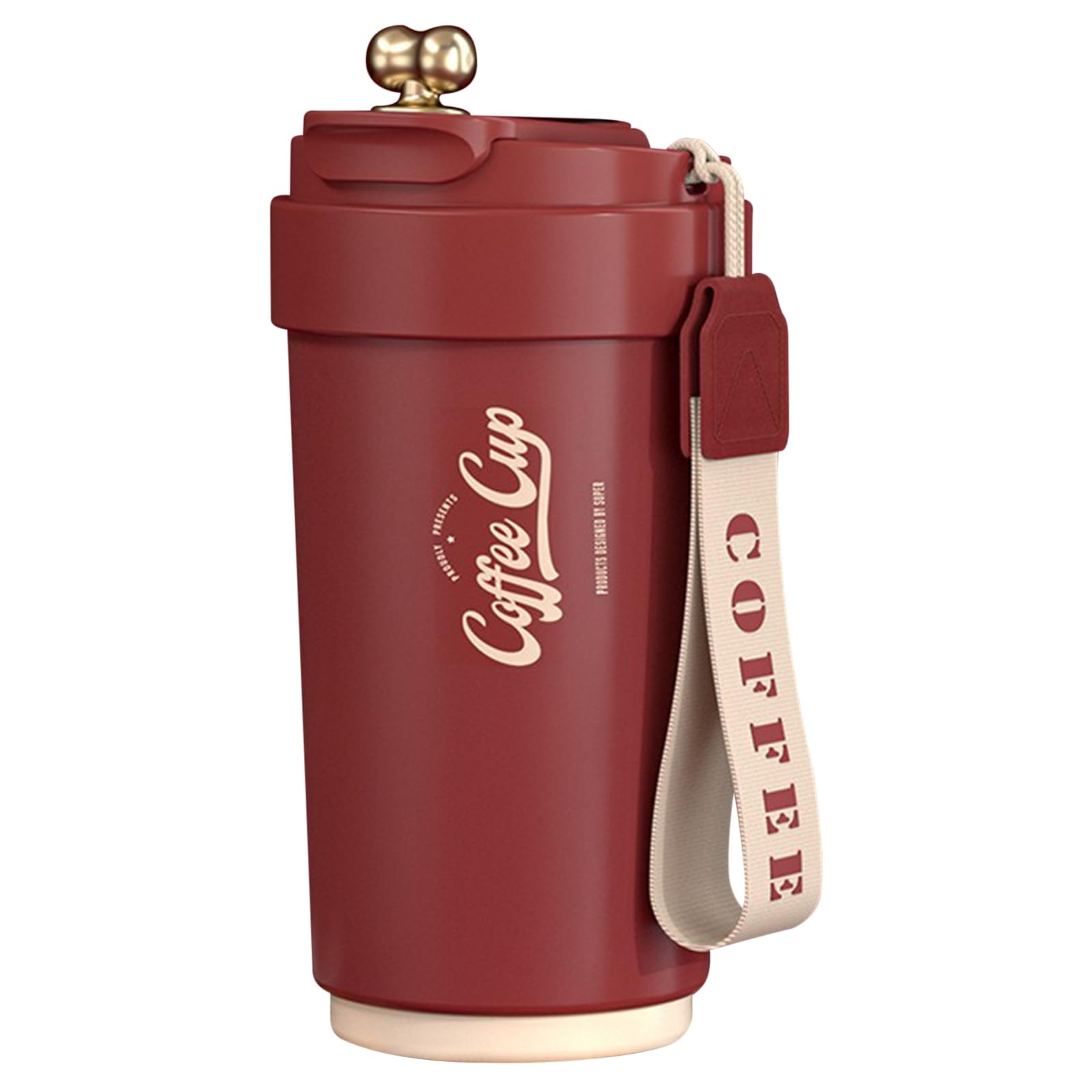 XUDREZ 450ml Travel Mug with Leakproof Lid, Double Walled Stainless Steel Thermal Mug Flask, Reusable Vacuum Bottle Insulated Coffee Cup, Temperature Display Coffee Travel Mug for Hot and Cold Drinks