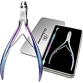 Cuticle Trimmer 3/4 Jaw Extremely Sharp Cuticle Nippers Scissors Stainless Steel Clippers Cutter Remover Pedicure Manicure Nail Tool, cuticle pusher, nail cuticle trimmer professional cuticle cutter