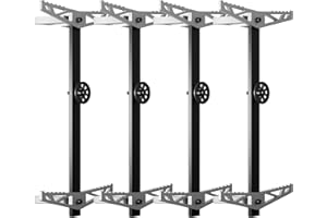 UIIHUNT Climbing Sticks, Lightweight Cast Aluminum Non-Slip Tree Climbing Sticks for Hunting, Durable 17" Hunting Climbing Steps with Climbing Straps, Fold Up Steps, Boot Grabbing Grooves