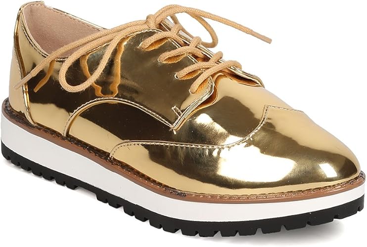 metallic gold loafers