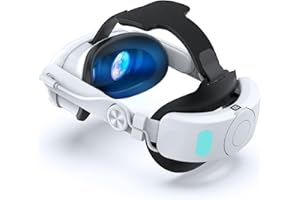 TOSTOG Elite Strap with Battery for Quest 3/3S, 5300mAh Battery Pack Head Strap Compatible with Meta Quest 3, Adjustable VR Accessories for Quest 3 Halo Strap to Reduce Pressure & Extend Playtime