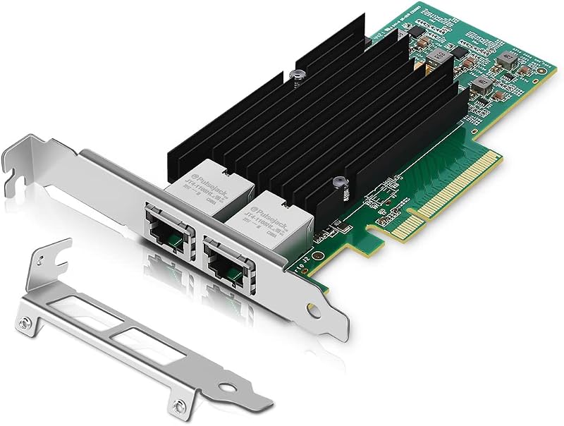NICGIGA 10Gb Dual LAN Base-T PCIe Network Card Intel X540 RJ45 Ports Win Linux