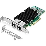 10Gb Dual LAN Base-T PCI-e Network Card, Intel X540 Controller, NICGIGA 10Gbps Ethernet Adapter, 2 * 10Gbe RJ45 Port , 10G NI