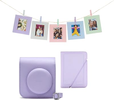 INSTAX Mini 12 Accessory Kit Lilac Purple Camera Case Photo Album